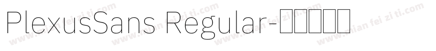 PlexusSans Regular字体转换